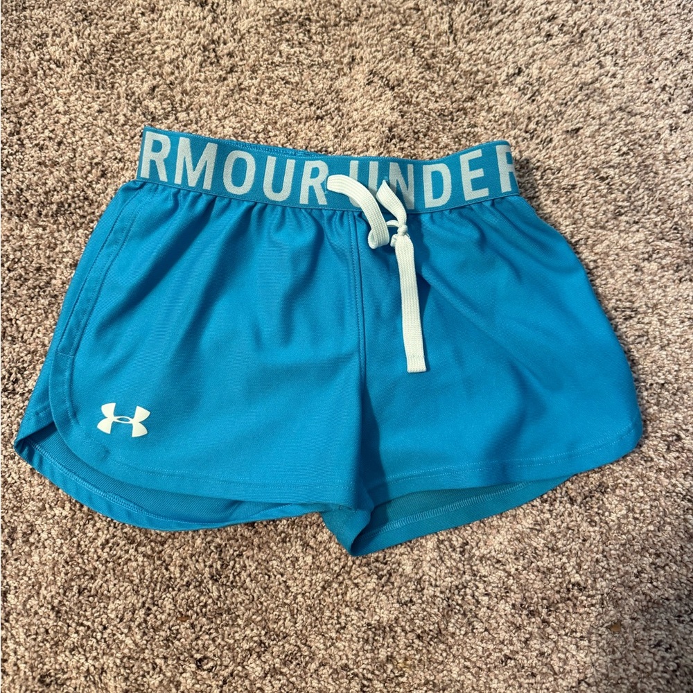 Girls Blue Under Armor Shorts